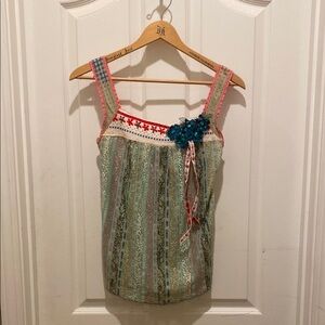 Gypsy Daisy tank top Size medium